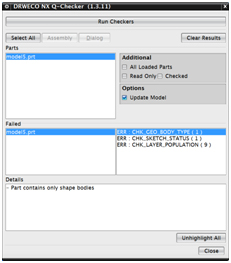 NX Quality Checker